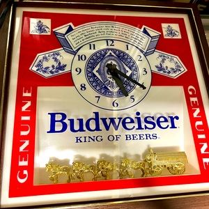 Budweiser King Of Beers Clock Vintage